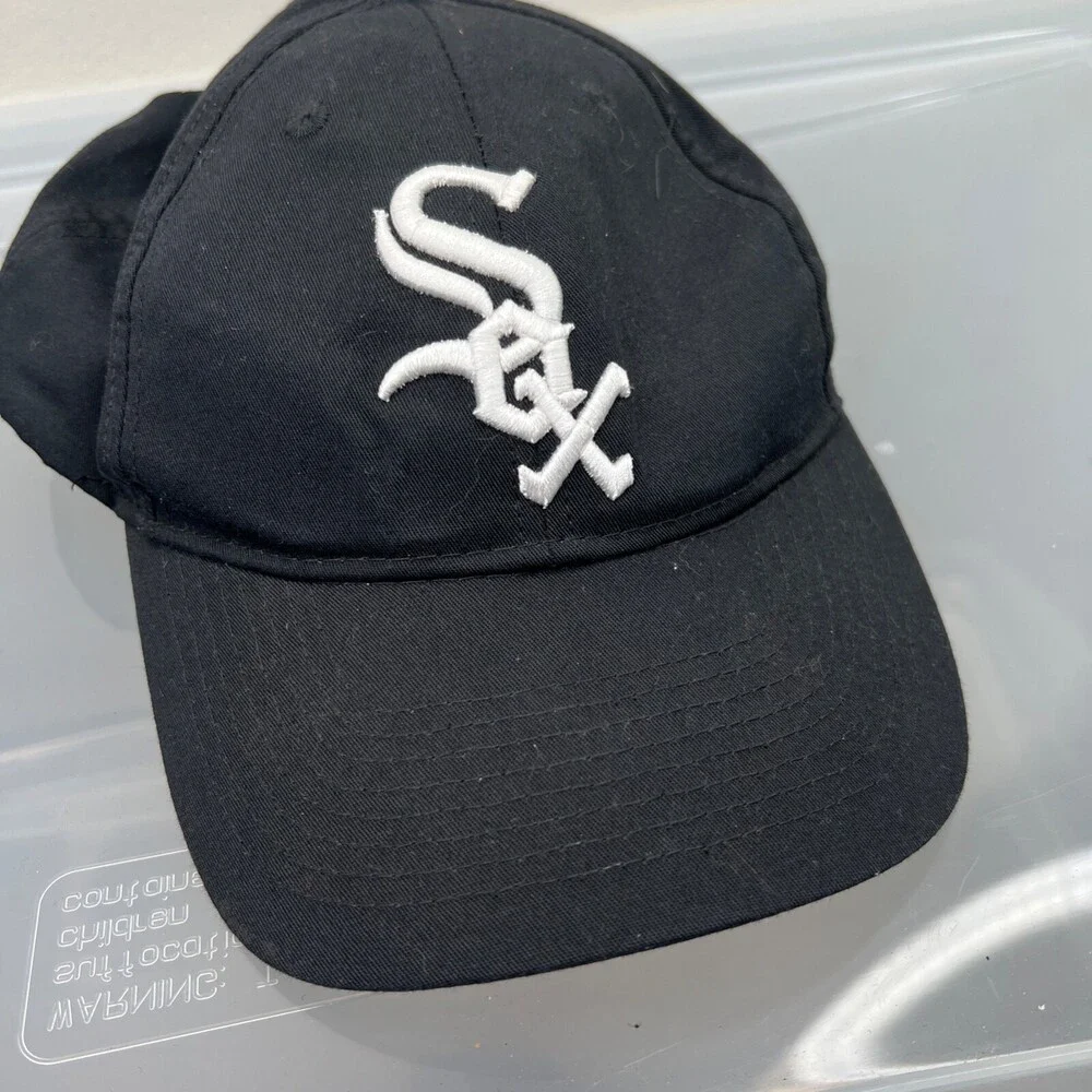 OC Sports Chicago White‎ Sox Hat Boys Black Baseball Cap MLB Sports Youth